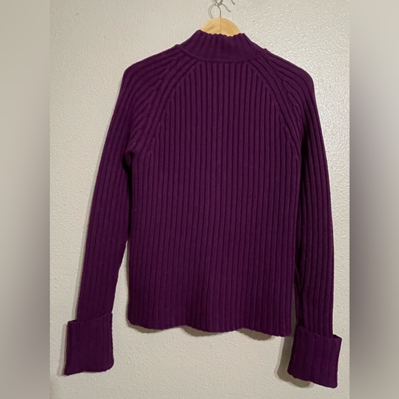 5/48 Saks Fifth Avenue Marino Wool Open Cardigan Sweater - Picture 3 of 9